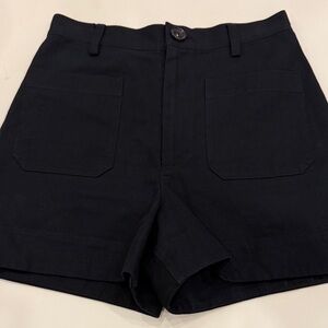 Creatures of Comfort Elegant High Waist Black Women's Shorts